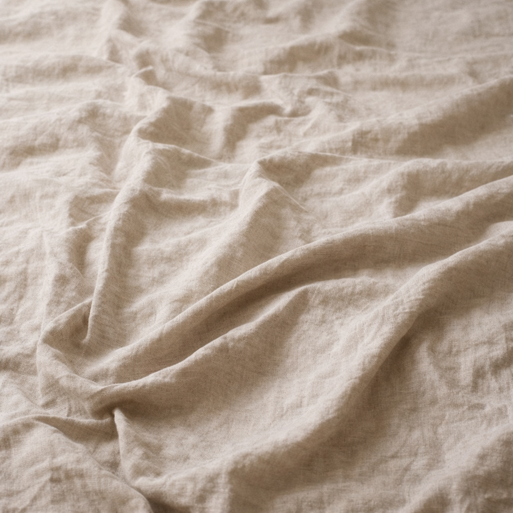 Pure beige crossed fabric background, no objects